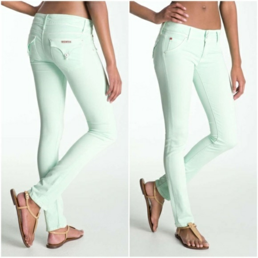 Hudson skinny jeans size 27 super cute summer colo